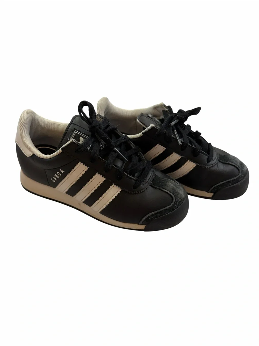 Nike Adidas Kids Black and White Sneakers Duo Pack Size Y2
